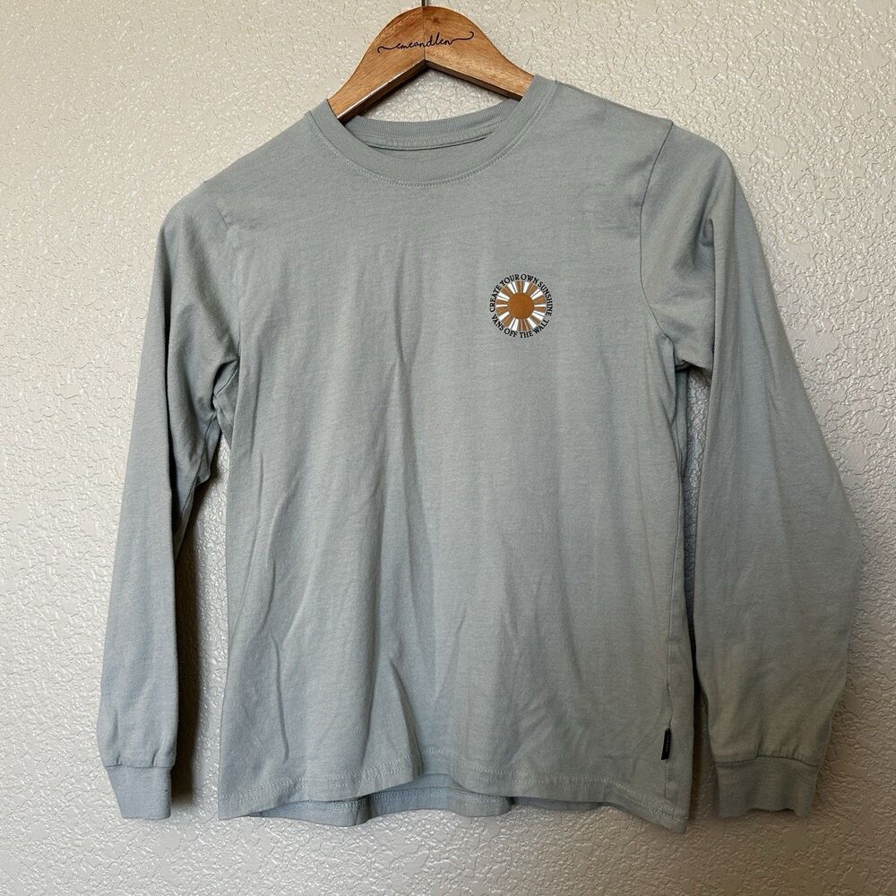 Kids Vans Off The Wall Long Sleeve T-shirt Large (14) Create Your own Sunshine